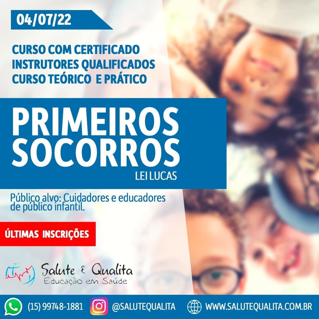 Curso de Primeiros Socorros — Lei Lucas