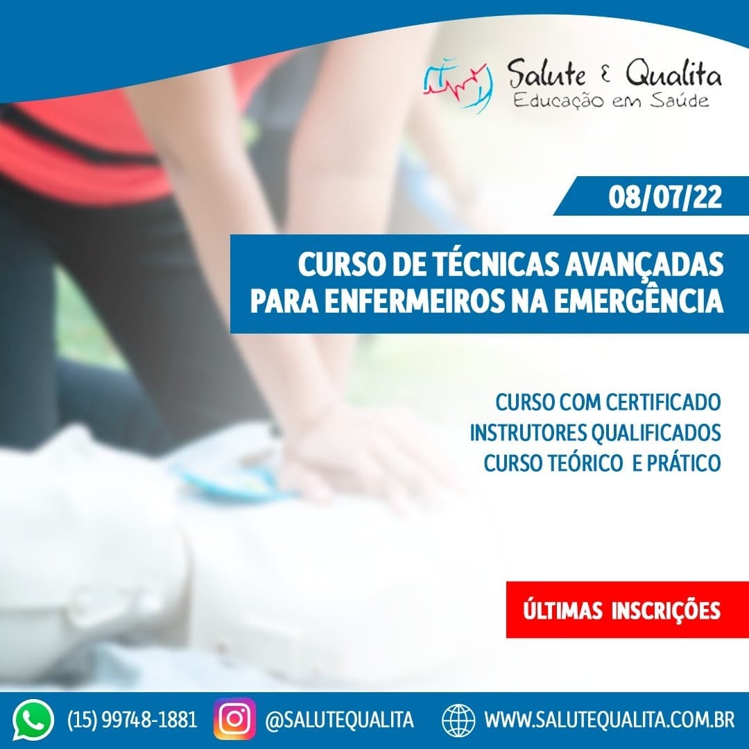 Curso de Técnicas Avançadas para Enfermeiros na Emergência